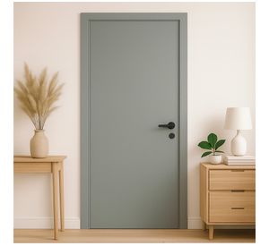 Puerta Flexilam MDF gris 80x210 cm