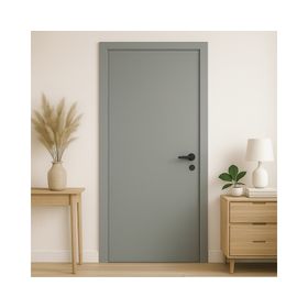 Puerta Flexilam MDF gris 75x210 cm