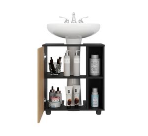 Mueble lavamanos Pascuale wengue/fresno 62x55x41.3 cm