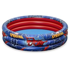 Piscina inflable 3 anillos Spiderman 122 cm