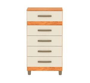Cómoda Malta café/beige 5 cajones