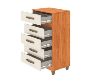 Cómoda Malta café/beige 5 cajones
