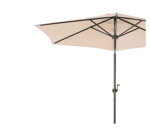 Sombrilla metálica 2,4 m crudo Outzen