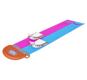 Tobogán doble carrera con llama 488 cm