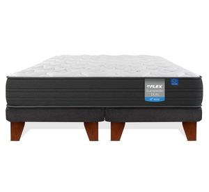 Cama europea Europedic dual 2 plazas box base dividida