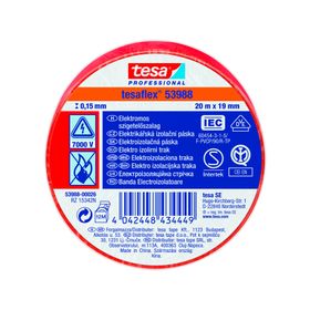 Cinta aislante eléctrica SPVC roja 20 m 19 mm