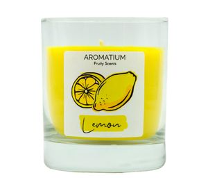Vela Fruity scents vaso aroma limón 190 g