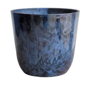 Macetero Barcelona azul marmolado 40x36 cm