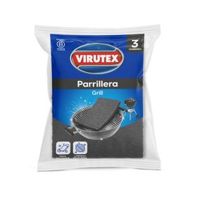 Esponja parrillera gris 3 un.