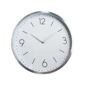 Reloj análogo fondo blanco 30x4 cm