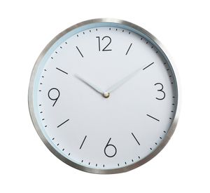 Reloj análogo fondo blanco 30x4 cm