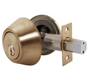 Cerrojo Auxiliar doble llave bronce