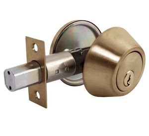 Cerrojo Auxiliar doble llave bronce
