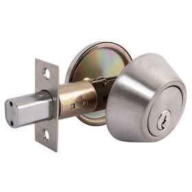 Cerrojo Auxiliar doble llave plata