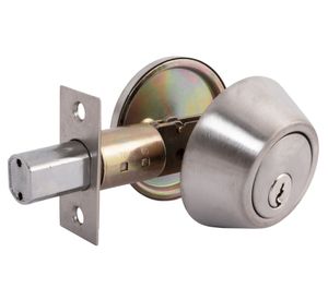 Cerrojo Auxiliar doble llave plata