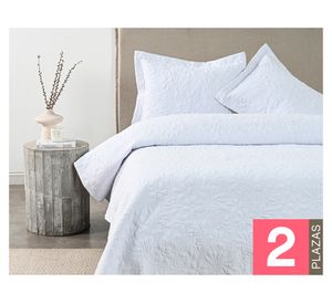 Quilt Garden White 2 plazas