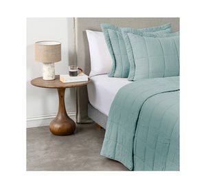 Quilt liso Block sage 2 plazas