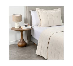 Quilt liso Block beige 1.5 plazas