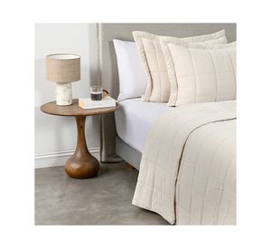 Quilt Liso Block beige Súper King