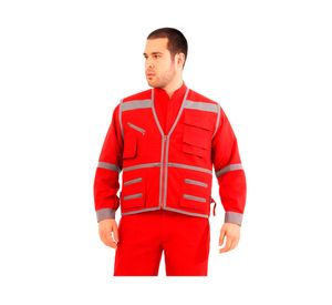 Chaleco geólogo rojo