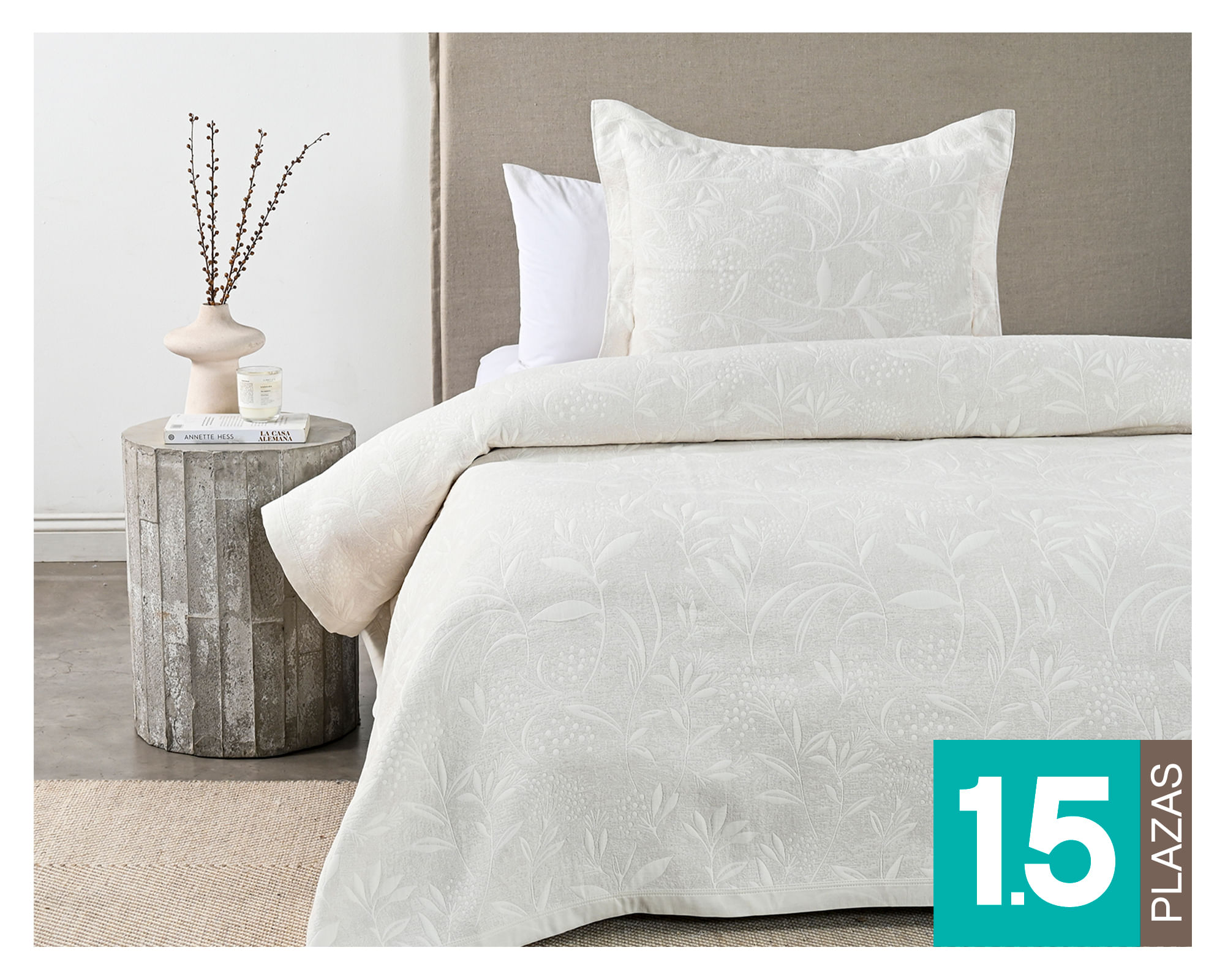 Royal Supreme Quilt Aitana crudo 1.5 plazas