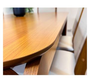 Comedor 6 sillas Arezzo café/beige