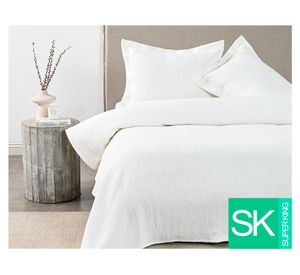 Cubrecama Mila blanco Súper King