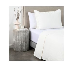 Cubrecama Mila blanco 1.5 plazas