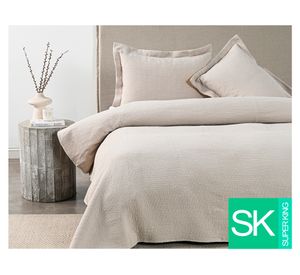 Cubrecama Mila crudo Súper King