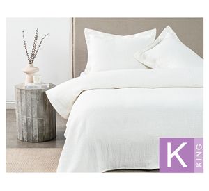 Cubrecama Mila blanco King
