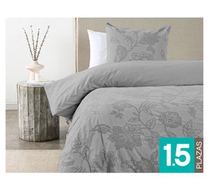 Funda de plumón Lauren gris 1.5 plazas