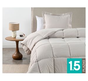 Plumón liso Softwash beige 1.5 plazas