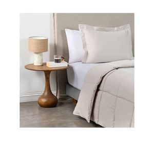 Plumón liso Softwash beige 1.5 plazas