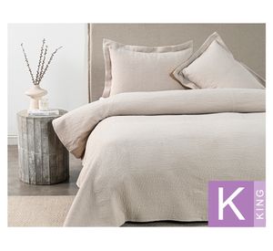 Cubrecama Mila crudo King