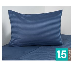 Sábanas 1.5 plazas Dobby stone 600 hilos