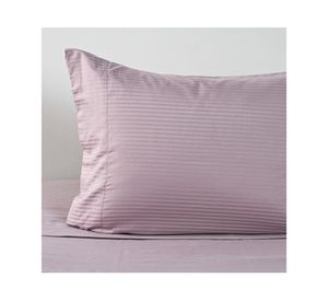 Sábanas 1.5 plazas Dobby mauve 600 hilos