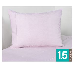 Sábanas 1.5 plazas Stripe mauve 144 hilos