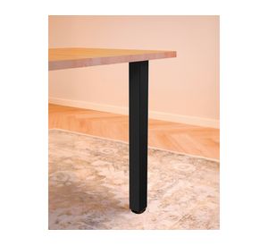 Pata para mesa cuadrada negro 87x5x5 cm