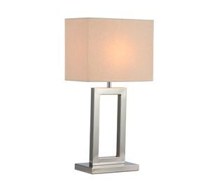 Pantalla lámpara sobremesa Mx beige 28x26x16 cm