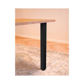 Pata mesas cuadrada negro 71x5x5 cm