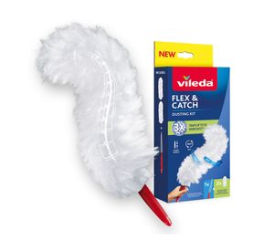 Vileda flex & catch plumero mango corto | incluye 2 repuestos