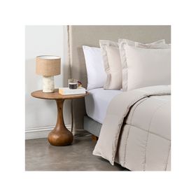 Plumón liso Softwash beige 2 plazas