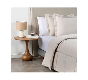 Plumón liso Softwash beige 2 plazas