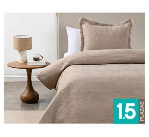 Quilt Matelado taupe 1.5 plazas