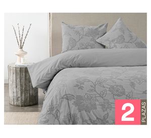 Funda de plumón Lauren gris 2 plazas