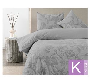 Funda de plumón Lauren gris king