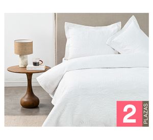 Quilt Matelado blanco 2 plazas