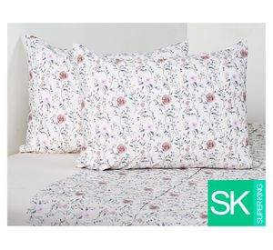 Juego de sábanas súper king 200 hilos Lucia beige