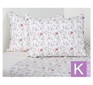 Juego de sábanas king 200 hilos Lucia beige