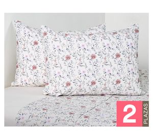 Juego de sábanas 2 plazas 200 hilos Lucia beige